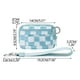 thumbnail image 2 of Portable Waterproof Wristlet Pouch - Clear Card Slot Plaid Clutch, Polyester Zip Wallet, Breathable Lightweight Wear-Resistant Travel Organizer Bag, 2 of 5