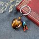 thumbnail image 2 of Llavero de cristal con piedra de corazón, colgante con flecos de piedras preciosas de 7 chakras, joyería elegante, 2 of 5