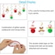 thumbnail image 4 of Decoraciones colgantes de Navidad, colgante de bolas de remolino de techo de muñeco de nieve y alce de Papá Noel para suministros de fiesta de árbol de Navidad Rojo Verde RV011031-01278SDJ, 4 of 5