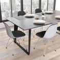 thumbnail image 4 of Pemberly Row Contemporary Fabric Side Chairs (Set of 2) in Gray, 4 of 6