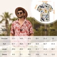 thumbnail image 5 of American Trends Hawaiian Shirt for Men Short Sleeve Button Down Shirts Beach Shirts for Men White With Rose S, 5 of 7