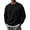 Black, variant on Pullover Sweatshirts for Men Crewneck Long Sleeve Zip Pocket Loose Fit Oversized Casual Everyday Fall Winter Tops