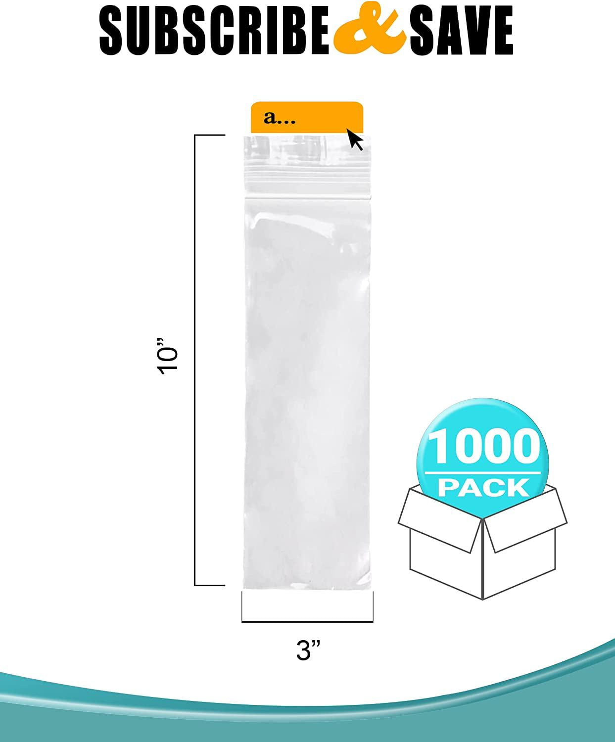 Clear Plastic Reusable Zip Bags - Bulk GPI Case of 1000 3 x 4 2 mil Thick  Strong & Durable Poly Baggies with Resealable Zip Top Lock for Travel