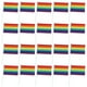 thumbnail image 1 of KAKOWELY 20 banderas arcoíris portátiles, banderas arcoíris del orgullo gay, banderas LGBT, pequeñas banderas arcoíris para desfiles., 1 of 4