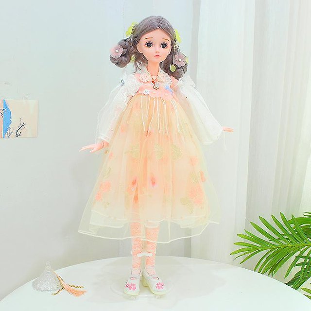 Antiguo Hanfu Smart 60cm Barbie Girl regalo de cumpleaños ornamento muñeca Barbie LingWen 8390611432188
