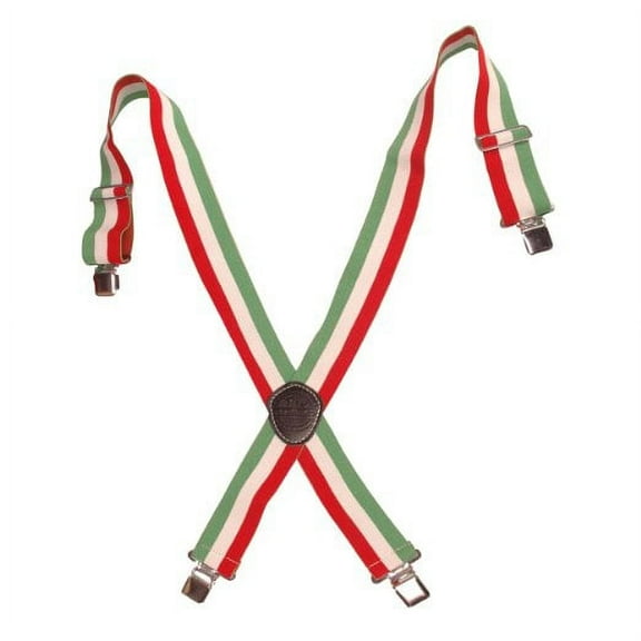 Graintex ES1485 Green White Red Elastic Suspenders