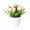 Light Pink, variant on FTsdfkl Artificial Mini Rosebud Potted Plants, Silk Small Rose Arrangements, Multicolor Rose Bouquets with White Pots, for Home, Office & Table Decor
