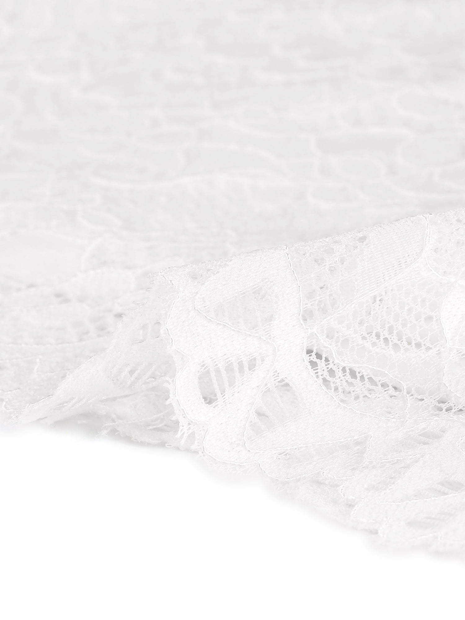 DARING DIVA Women's Elegant Lace 3/4 Sleeves Cocktail Dress XL White