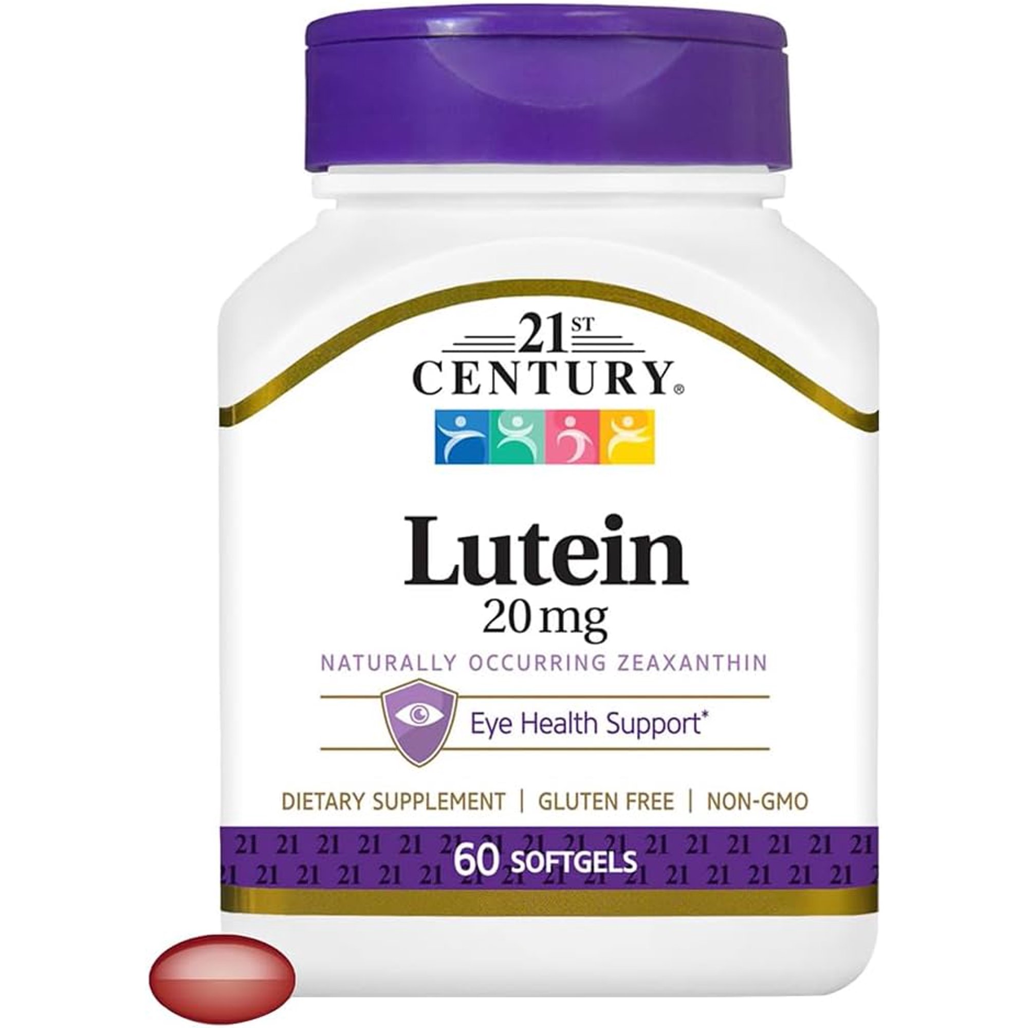 21st Century Lutein, 20 mg, 60 Softgels