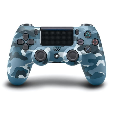 Sony PlayStation 4 DualShock 4 Wireless Controller, Blue Camo, (Best Bluetooth Dongle For Ps4 Controller)