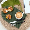thumbnail image 2 of Reheyre Handmade Carved Wood Dessert Tray - Elegant Ripple Decor - Coffee Tray, 2 of 8