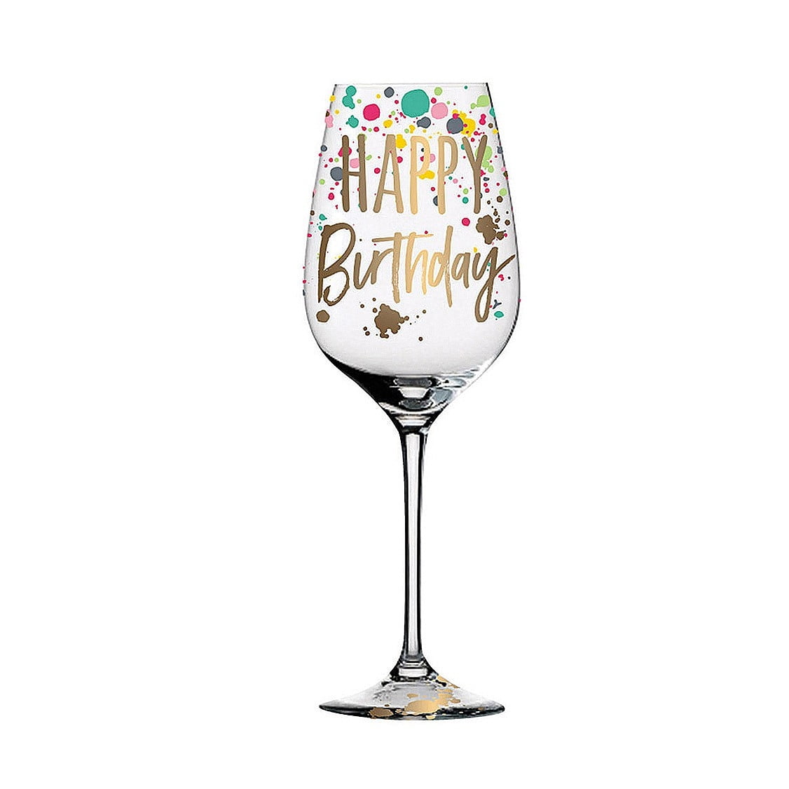 Evergreen Beautiful Happy Birthday Wine Glass with Box - 4 x 4 x 9 Inches -  Walmart.com