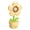 Yellow, variant on Flower Shaped Desk Fan, 3 Speed Portable USB Fan with Flexible Silicone and Warm Night Light, 500mAh Type C Rechargeable Personal Fans for Office and Bedroom