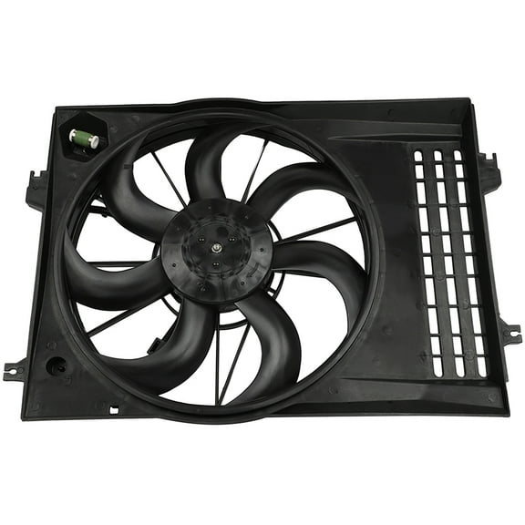 CCIYU Radiator or Condenser Cooling Fan Fit for 2005 2006 2007 2008 2009 2010 for Tucson Kia Sportage
