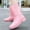 Pink, variant on Women's Mid-Calf Rain Boots, Fall Winter Waterproof Non-Slip Design Outdoor Shoes Brown 6