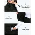 thumbnail image 3 of YIRUIYA Women's Plus Size Stand Collar Puffer Vest Lightweight Warmth Full Zip Jacket XL-5XL, 3 of 7