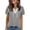 Black-Back to School Shirts Women, variant on Womens Criss Cross Short Sleeve T-Shirts V Neck Tunic Plaid Summer Tops S-3XL