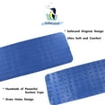 thumbnail image 6 of SafeLand Patented Non-slip Bath, Shower and Tub Mat, 36x14 Inch, TPR Material, Eco-Friendly, XL Size, Machine Washable, Extra-Soft, Powerful Gripping Suction Cups, Drain Holes, Classic Tile-White, 6 of 8