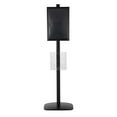 thumbnail image 6 of M&T Displays Free Standing Display Stand with 1 x (11X17) Frame in Portrait/Landscape and 1 x (8.5x11) Clear Pocket Shelf, Single Sided (Black), 6 of 6