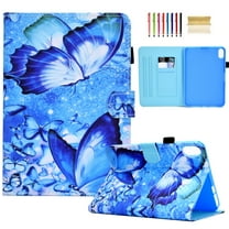 TECH CIRCLE Case for iPad 10th Generation 2022,Premium Leather Folio Multiple Viewing Angles Stand Protective Smart Wallet Kids Cover with Auto Sleep/Wake for 2022 iPad 10th Gen,Butterfly