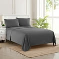 thumbnail image 2 of Sweet Home Collection 1800 Series Bed Sheets - Extra Soft Microfiber Deep Pocket Sheet Set - Gray, Queen, 2 of 6
