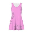thumbnail image 4 of Summer Boho Dresses for Women 2024 Plus Size Comfort Pocket Printing Sleeveless V-Neck Dress, 4 of 5