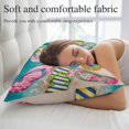thumbnail image 5 of Colorful Flip Flops Pillow Covers 12"x20", Summer Blue Beach Ocean Soft Brushed Microfiber Breathable Throw Pillow Covers, Decorative Pillowcase with Zipper for Couch Sofa Bedroom Living Room, 5 of 9