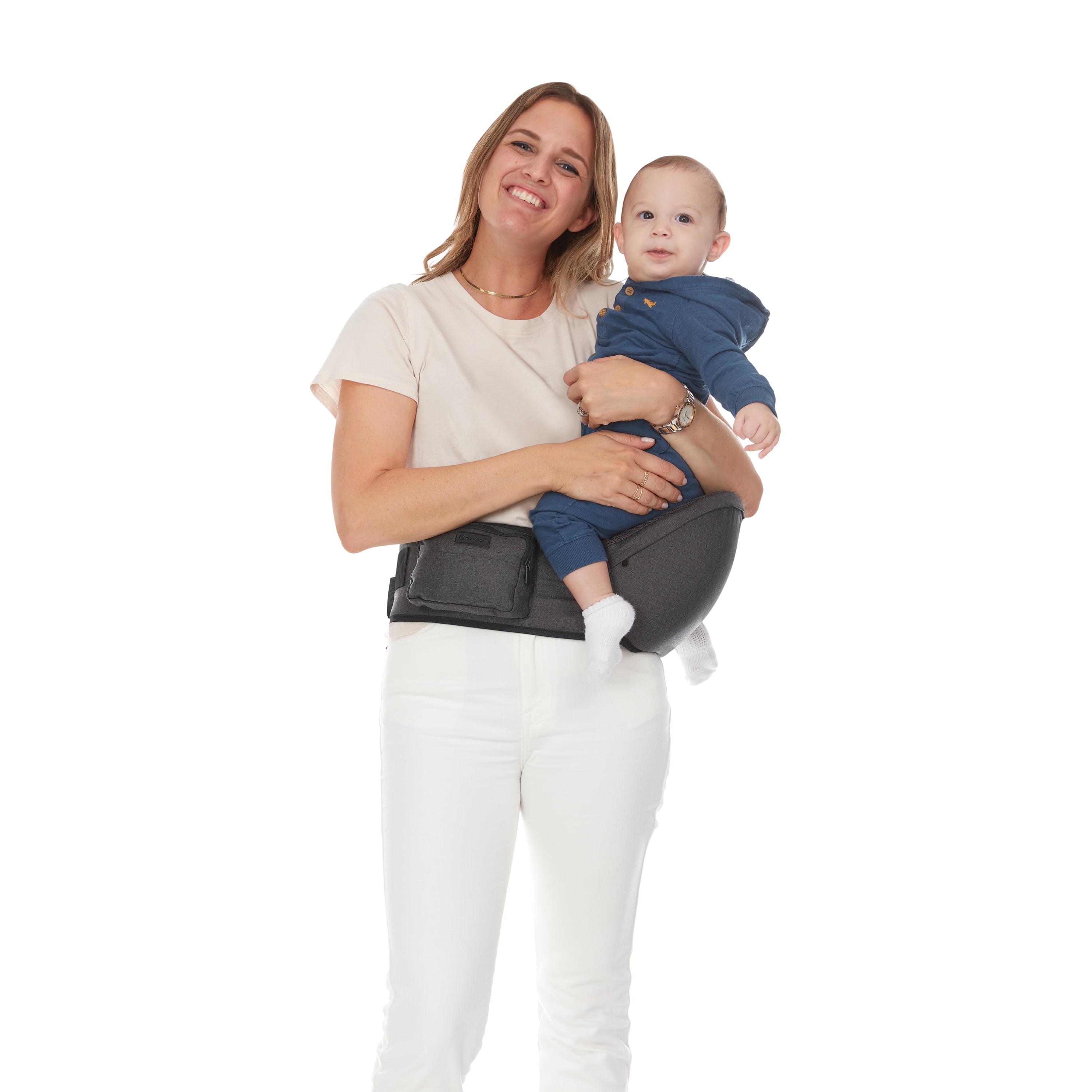 Monbebe Hip Seat Carrier, Gray, Infant & Toddler, Unisex