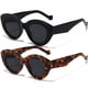 thumbnail image 1 of Gafas de Sol AIEYEZO Sobredimensionadas con Forma de Ojo de Gato para Mujer en Negro + Carey, 1 of 7