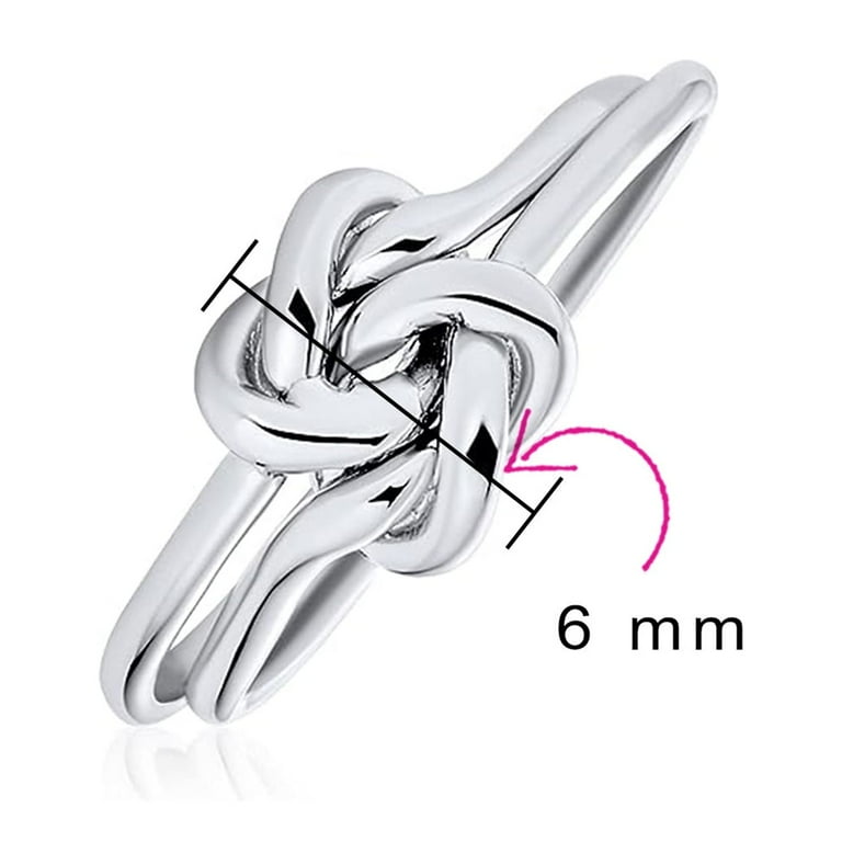 Bling Jewelry Womens Best Friends Celtic Love Knot Friendship Infinity Ring .925 Sterling Silver Walmart