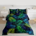 thumbnail image 6 of jejeloiu Green Plam Leaves Bedding Comforter Set,Tropical Botanical Twin Comforter Sets,Monstera Leaf Plant Bedding Set For Men Women,Ultra Soft Home Decor Reversible,2 Pieces, 6 of 8