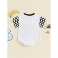 thumbnail image 3 of Suealasg Baby Boys Girls 1st Birthday Romper Short Sleeve Round Neck Plaid Number Print Bodysuit 6 12 18 Months Newborn Summer Clothes, 3 of 7