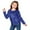 Blue, variant on Girls Sequin Sweatshirt Kids Sparkly Crewneck Long Sleeve Plain Pullover Tops Youth Glitter Trendy Casual Shirts
