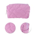 thumbnail image 4 of Unique Bargains 1 Pc Lady Portable Make Up Organizer Case for Outdoor Activities Light Purple Polyester, 4 of 6