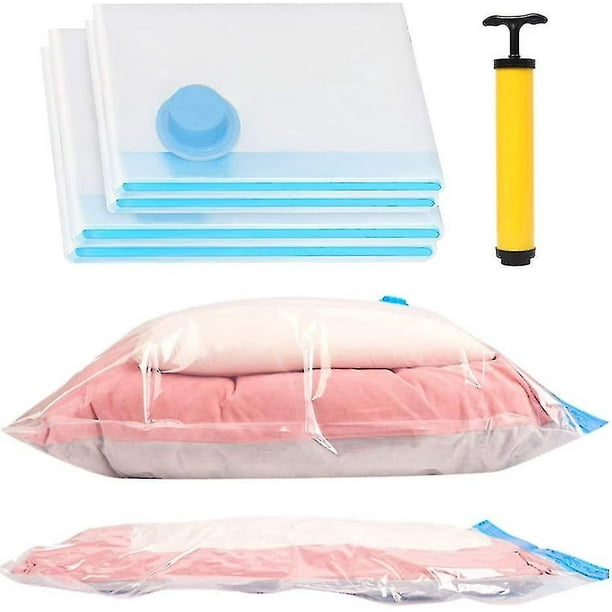 Set Of 4 Vacuum Storage Bags (2 Jumbo 100x80cm, 2 Large 80x60cm), Waterproof Bag