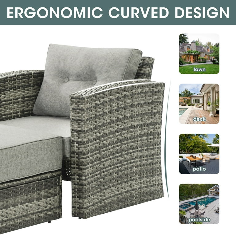 Single grey rattan chair sale