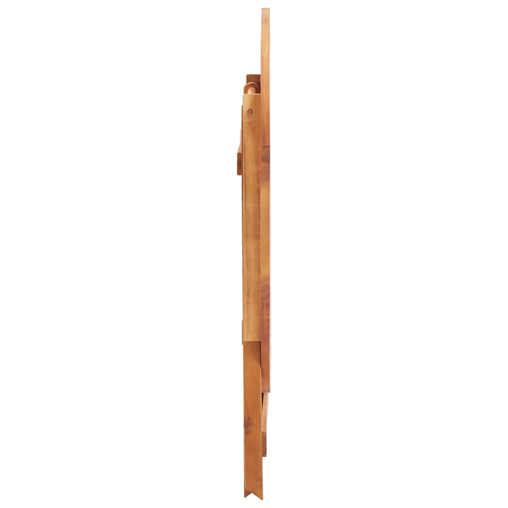 Lowestbest 35.4"x29.5" Folding Garden Table, Solid Acacia Wood Bistro Table with A Umbrella Hole Lowestbest 35.4"x29.5" Folding Garden Table, Solid Acacia Wood Bistro Table with A Umbrella Hole