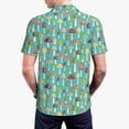 thumbnail image 4 of Balery Mushrooms Printed Men’s Short Sleeve Polo Shirt, Midweight Men's Shirt,Golf Polo shirts -Small, 4 of 9