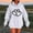 White Sweatshirt for Winter, variant on Women's Heart Print Sweatshirt Casual Loose Crewneck Hoodies Long Sleeve Shirts Trendy Pullover Tops Shirt With Pockets Blue S