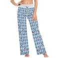 thumbnail image 2 of Comfy Casual Women's Pajama Pants Print Wide Leg Small Red Cherries, 2 of 6