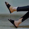 thumbnail image 4 of Verano Mujer Moda Color sólido Zapatillas Sandalias planas Playa Zapatos al aire libre Wmkox8yii hj789, 4 of 9