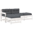 thumbnail image 5 of vidaXL Patio Lounge Set with Cushions Outdoor Furniture 4 Piece Solid Wood, 5 of 20