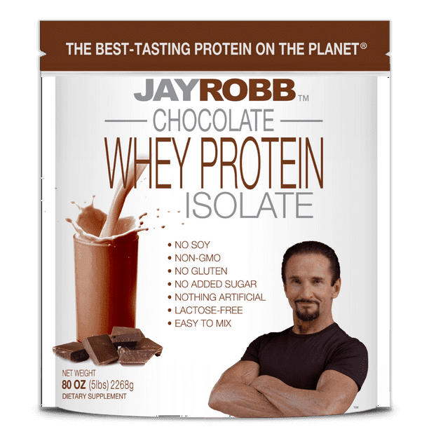 Jay Robb Whey Protein Isolate Powder Chocolate 5 lbs.