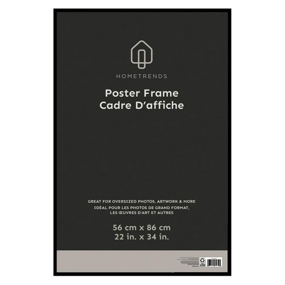 Hometrends Cadre-affiche mural 22x34po, noir Cadre-affiche mural - noir