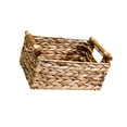 thumbnail image 4 of Cesta de almacenamiento tejida a mano, cesta de picnic rectangular, resistente, versátil, sin tapa Medio, 4 of 9