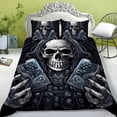 thumbnail image 2 of Advanced Sense Bedding Set Duvet Cover Skull Partten Bedding Suit Adult Skin-friendly Bed Clothes, 2 of 6