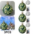 thumbnail image 1 of 3 Uds 60cm Inflable Navidad PVC Brillo Fiesta Nuevo () Verde, 1 of 5