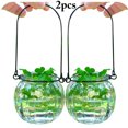 thumbnail image 1 of 2PCS Hanging Glass Vase Creative Lovely Plant Terrarium Hanging Terrarium, 1 of 8