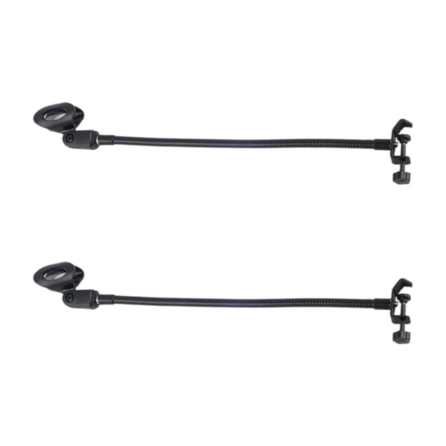 2x Soporte de de Micrófono de Metal, Estantes de Manguera Universales Soporte de Micrófono de Escritorio de Ajustable, Soporte de