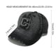 thumbnail image 2 of Gorra de béisbol de mezclilla lavada de algodón con bordado para adultos, 2 of 2